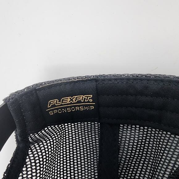 Travis Mathew Hat Men OS Palm Tree Logo Stripe Mesh Back Black Red Golf Snapback - Picture 9 of 9